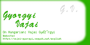 gyorgyi vajai business card